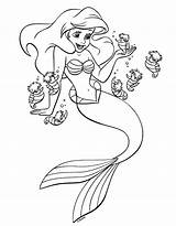 Mermaid Coloring Little Pages Colouring Ariel Coloringpages1001 Sheet Sheets Print Color Kids Princess Gif Mermaids Girls Cartoon sketch template