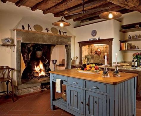 fire place im  kitchen awesome italian style kitchen italian style kitchens tuscan