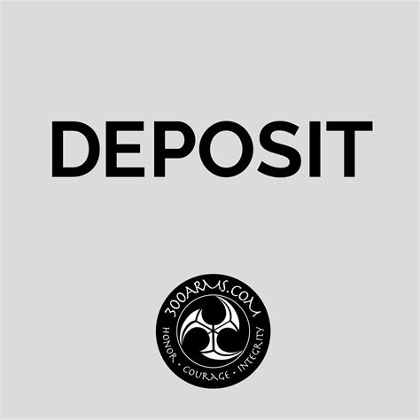 pay  deposit