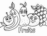 Fruit Coloring Pages Print Printable Kids sketch template