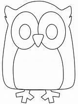 Coloring Birds Pages Owl2 Animals sketch template