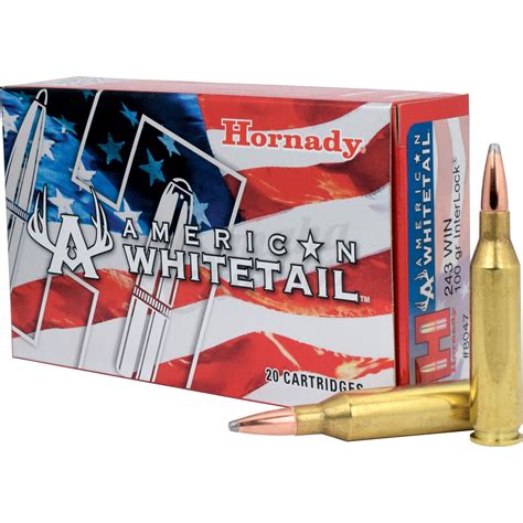 hornady american whitetail ammo  winchester  gr interlock sp boat