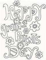 Grandparents sketch template