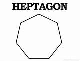 Heptagon Trapezoid Heptagons Printableparadise sketch template