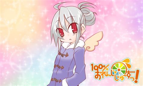 Hono Suguri Character 100 Percent Orange Juice Suguri Silver Hair
