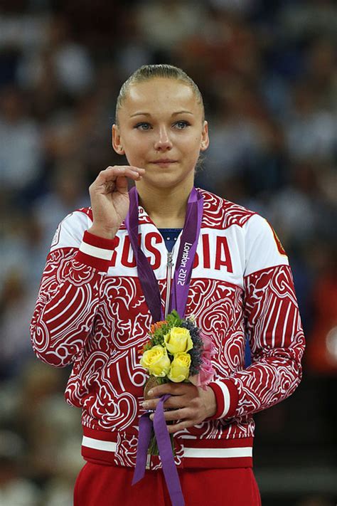 maria paseka in the vault ef medal ceremony artistic