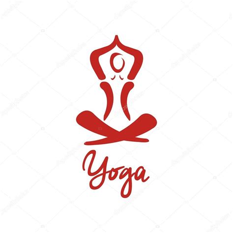 yoga pose logo yoga pose logo vector design beauty spa relax icon stock vector