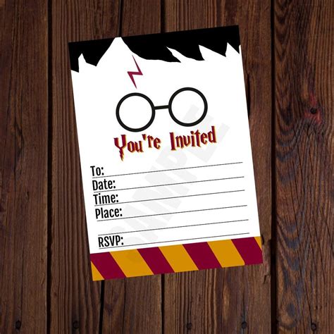 printable harry potter birthday invitations printable word searches