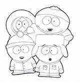 South Park Coloring Pages Colouring Print Cartoon Printable Characters Adult Drawing Drawings Cool Kenny Kids Easy Draw Character Cartoons Tattoo sketch template