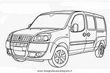 Fiat Doblo Trasporto Mezzi Autos2 Transportmittel Malvorlage sketch template