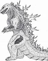 Godzilla Kong Raskrasil Resurgence Shin Monstro Rodan ゴジラ Batalha sketch template