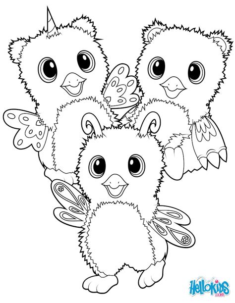 hatchimals burtle owlicorn  bearakeet coloring pages hellokidscom