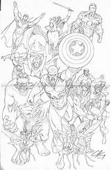 Avengers Assemble Deviantart Coloring Clayton Henry Pages Marvel Colorir Herois Comic sketch template