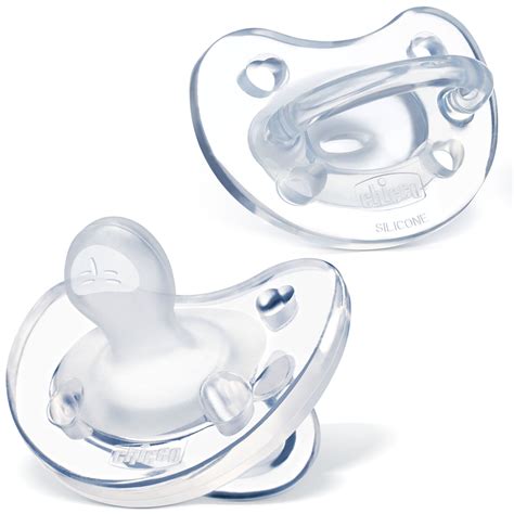 physioforma soft silicone pacifier clear   chicco