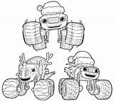 Coloring Pages Blaze Monster Nick Machines Jr Christmas Truck Getdrawings Printable Getcolorings Print Colorings sketch template