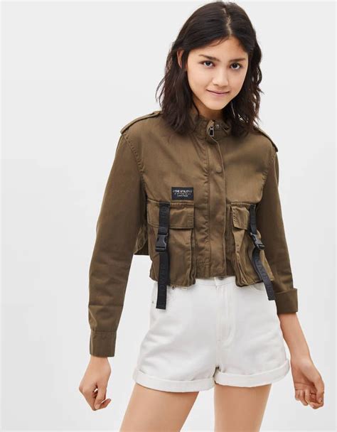 utility jacket  pockets clothes bershka united states pocket clothes camisole top
