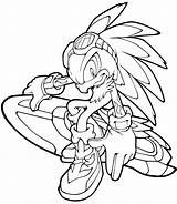 Coloring Sonic Pages Hedgehog Kids Printable Drawing Jet Hawk sketch template