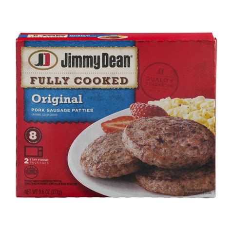 jimmy dean fully cooked original pork sausage patties from cub instacart