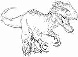 Indoraptor Indominus Jurassic Dinosaur Coloration Imprimable Aplemontbasket sketch template