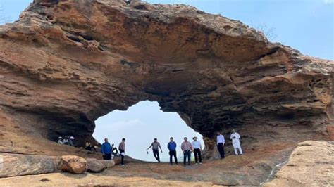 indias biggest natural arch discovered  odisha  gsi