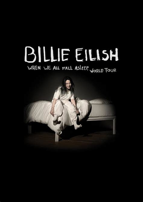 Tshirt Billie Eilish When We All Fall Asleep World Tour