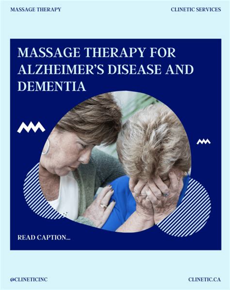 massage therapy for alzheimer s disease and dementia clinetic