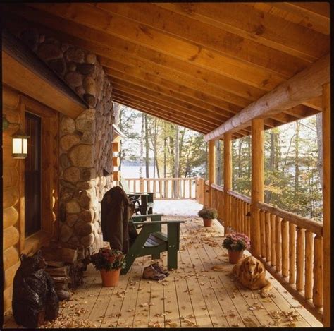 images  cabin porches  pinterest rocking chairs log furniture  rustic porches