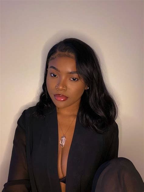 itssdollz in 2020 black girl makeup baddie hairstyles melanin beauty