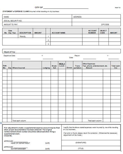 statement  expense claims sample form mtas  xxx hot girl