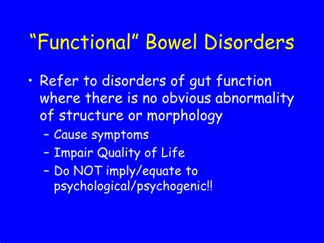 functional bowel disorders powerpoint