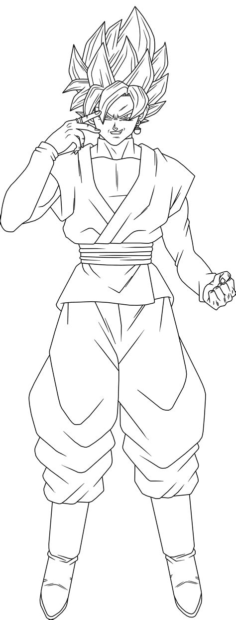 Super Saiyan Rose Goku Black Free Coloring Pages