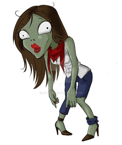 female zombie by dameki on deviantart