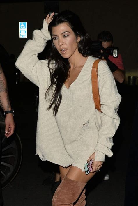 kourtney kardashian arrives at kim kardashians 37th birthday dinner in