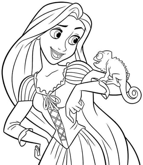 coloring pages disney princess rapunzel printable    kids