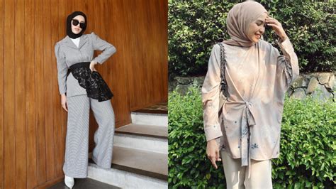10 outfit kondangan hijab yang kece and aman naik motor