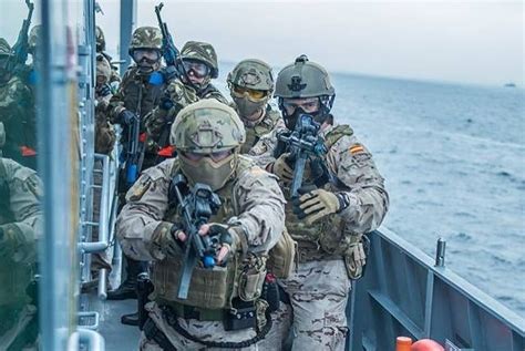 spanish navys special naval warfare force fgne  joint exercises  algerian navy boarding