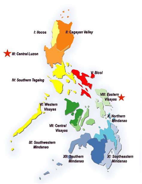 regions   philippines regions   philippines graphic