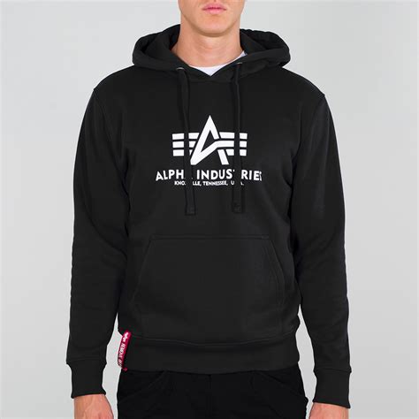 alpha basic hoodie schwarz western army shop