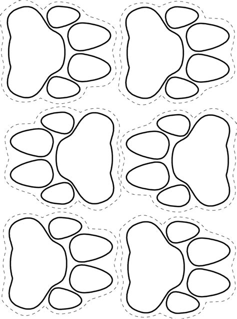 paw print coloring pages coloring home