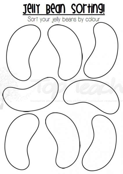 images  jelly bean sorting printable jelly bean printables