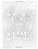 Coloring Pages Vibes Good Book Amazon Thaneeya Mcardle Books Adult Words Fun Kids Printable sketch template