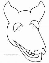 Wolf Little Pigs Masks sketch template