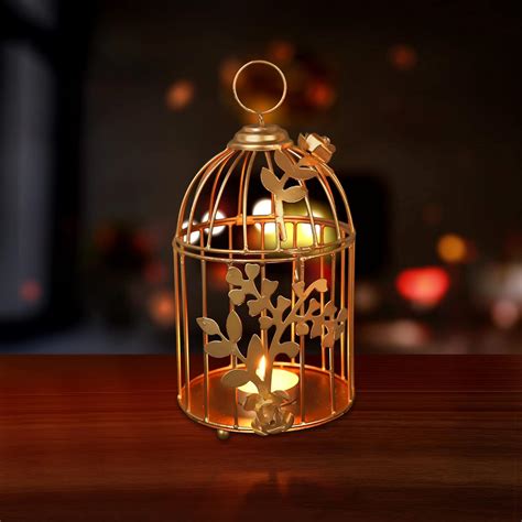 buy cage tealight candle holder metal wall art hanging cage  home