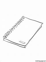 Notebook Getdrawings Coloring Colored Pages sketch template