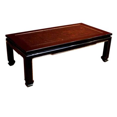 french chinoiserie black lacquer coffee table  stdibs