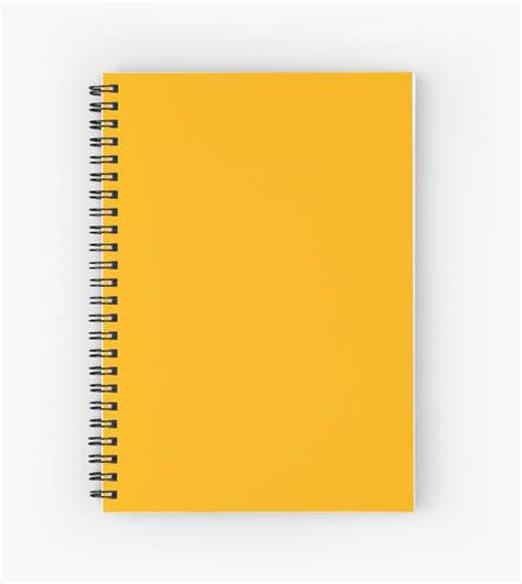 plain yellow colour spiral notebook  madomade   notebook