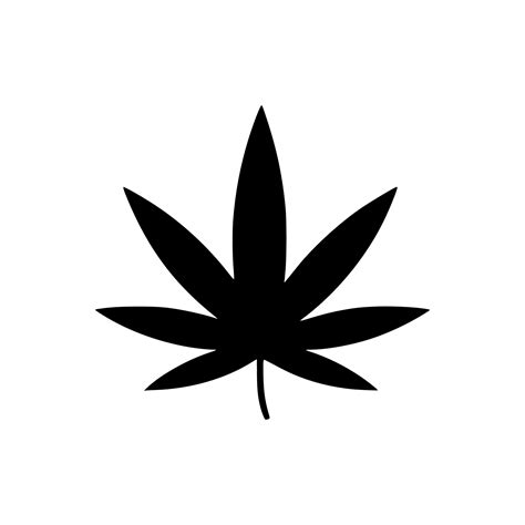 weed plant silhouette
