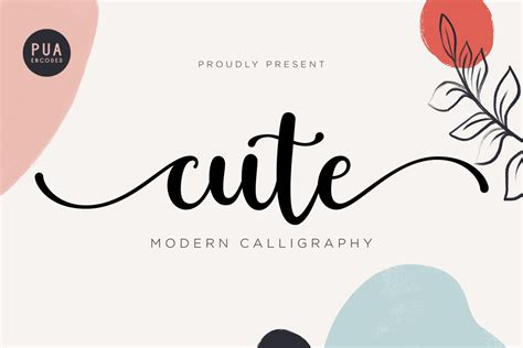 cute modern calligraphy font  fonts