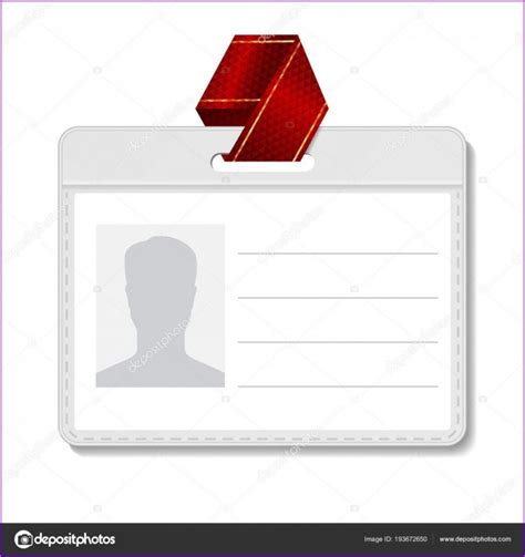 blank id badge template templates  resume examples