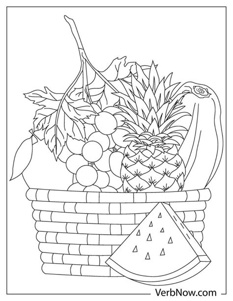 fruit coloring pages book   printable  verbnow